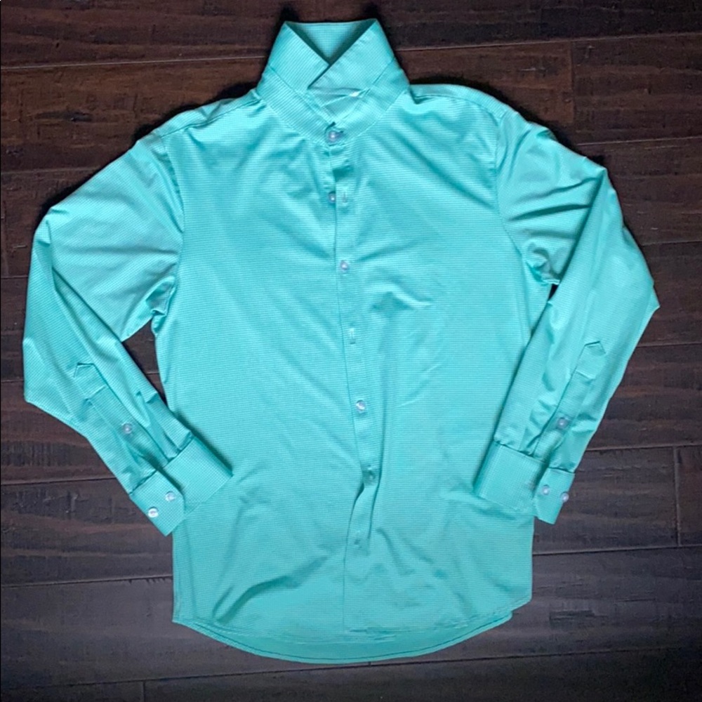 Mizzenandmain green spinnaker button down trim